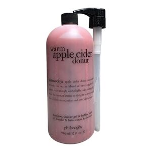 Philosophy Warm Apple Cider Donut Shampoo, Shower Gel & Bubble Bath 32 Fl Oz
